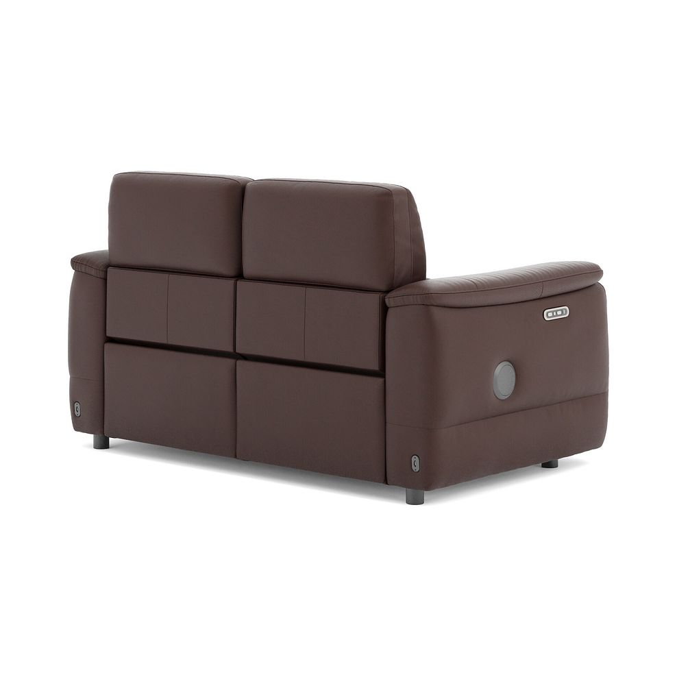 Phoenix 2 Seater Power Recliner Sofa with Adjustable Power Headrests and Speakers in  Chestnut Leather 5