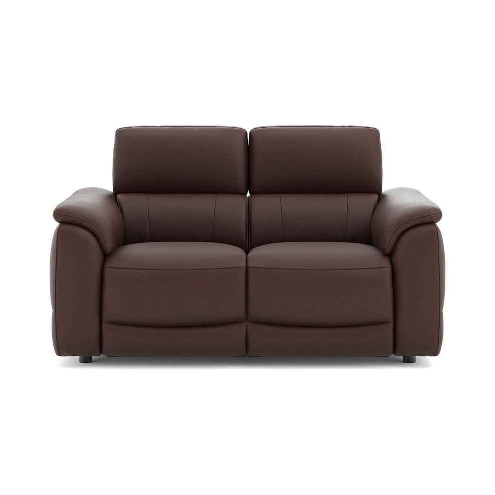 Phoenix 2 Seater Power Recliner Sofa with Adjustable Power Headrests and Speakers in  Chestnut Leather 2