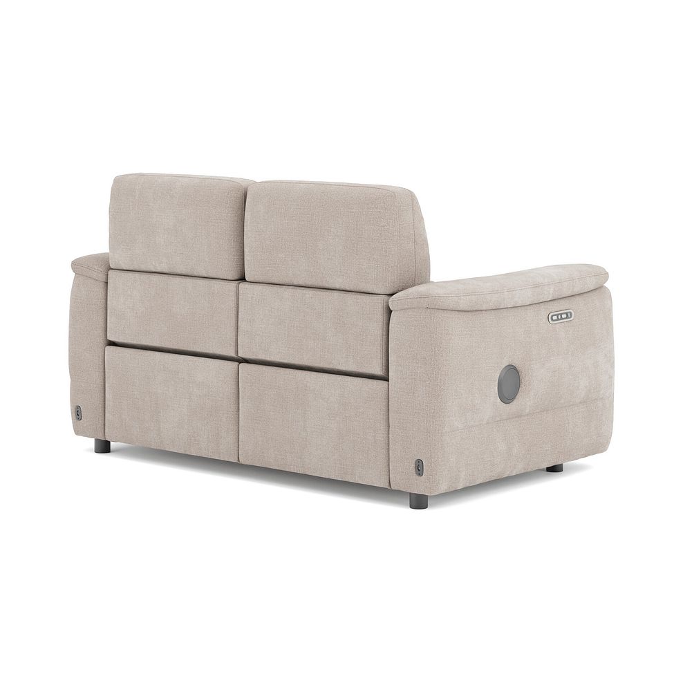 Phoenix 2 Seater Power Recliner Sofa with Adjustable Power Headrests and Speakers in  Manhattan Cotton Fabric 5