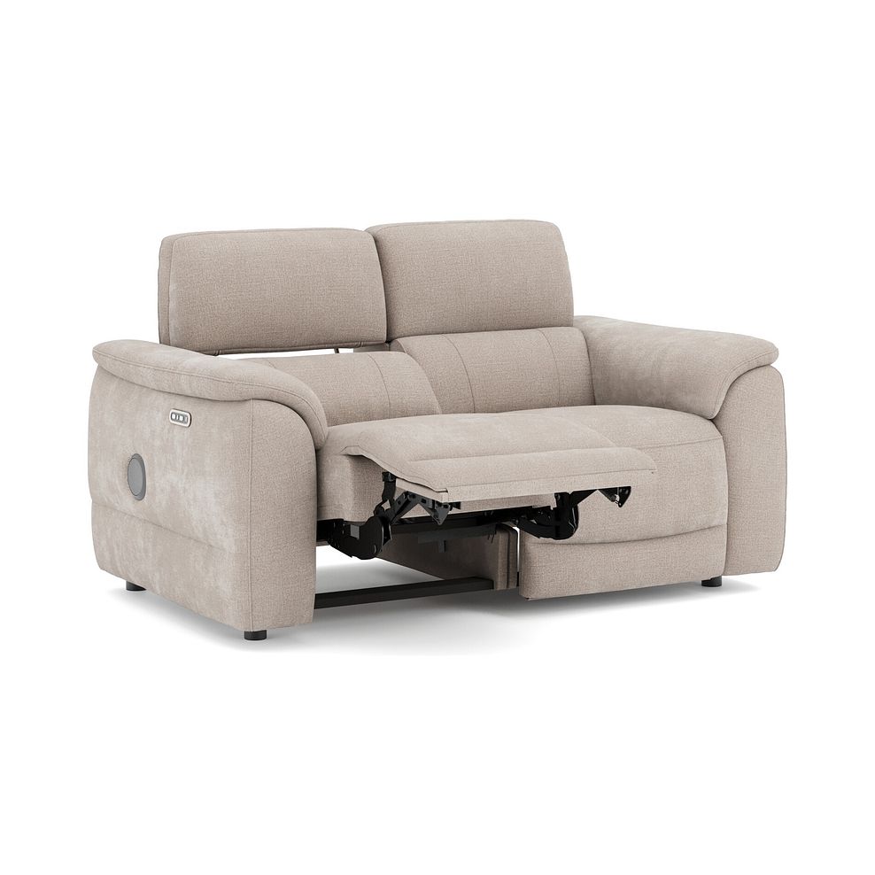 Phoenix 2 Seater Power Recliner Sofa with Adjustable Power Headrests and Speakers in  Manhattan Cotton Fabric 3