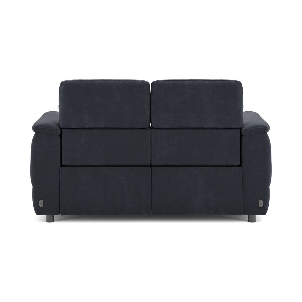 Phoenix 2 Seater Power Recliner Sofa with Adjustable Power Headrests and Speakers in  Manhattan Indigo Fabric 6