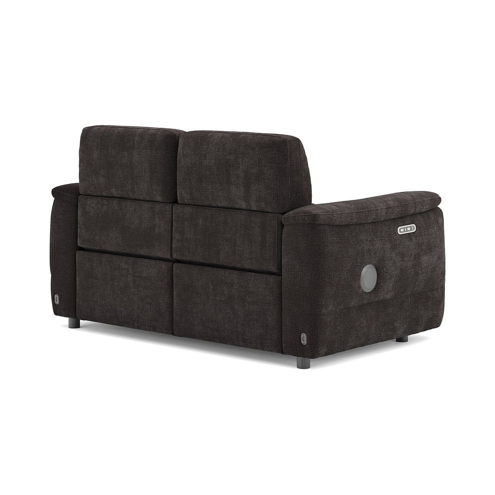 Phoenix 2 Seater Power Recliner Sofa with Adjustable Power Headrests and Speakers in  Manhattan Mushroom Fabric 5