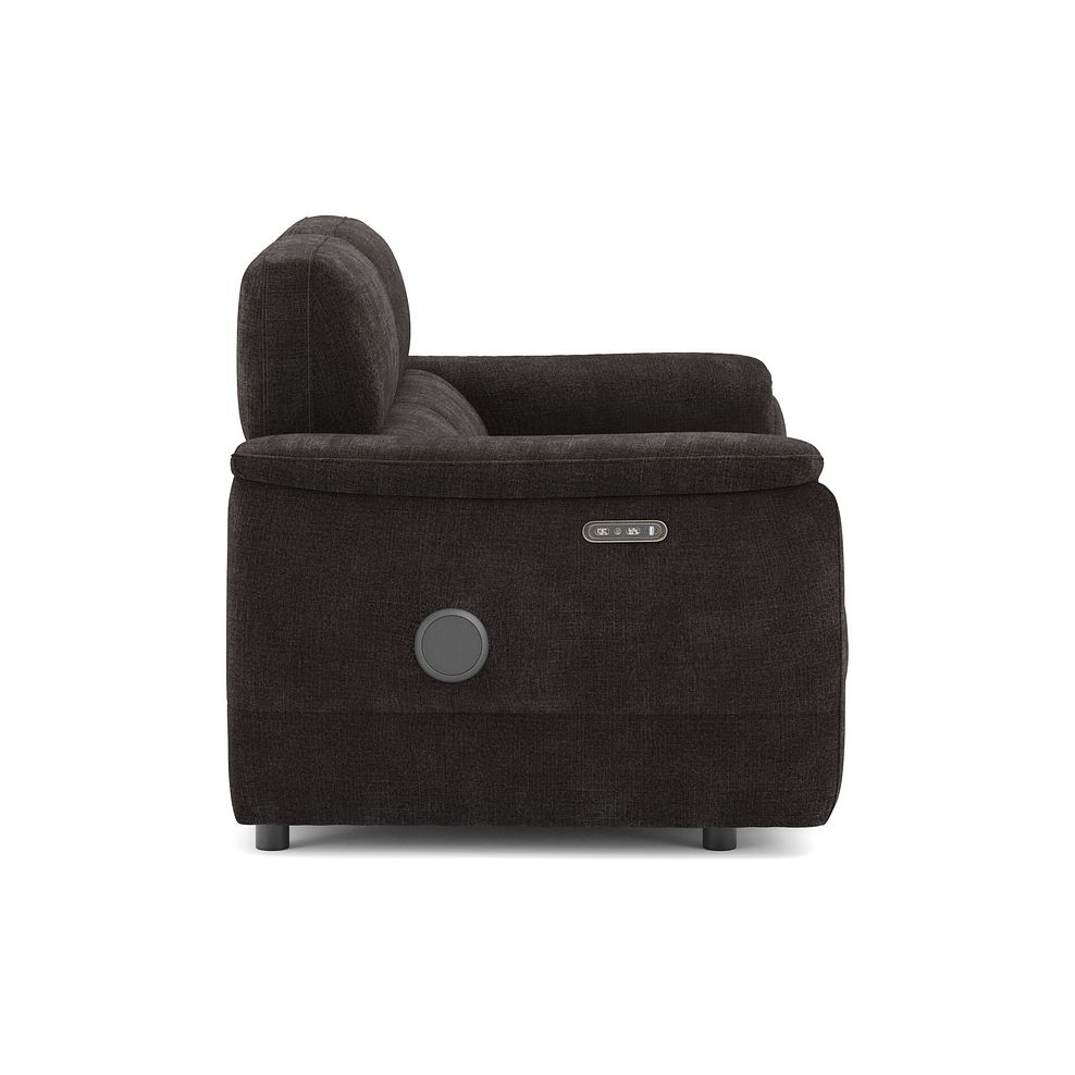 Phoenix 2 Seater Power Recliner Sofa with Adjustable Power Headrests and Speakers in  Manhattan Mushroom Fabric 4