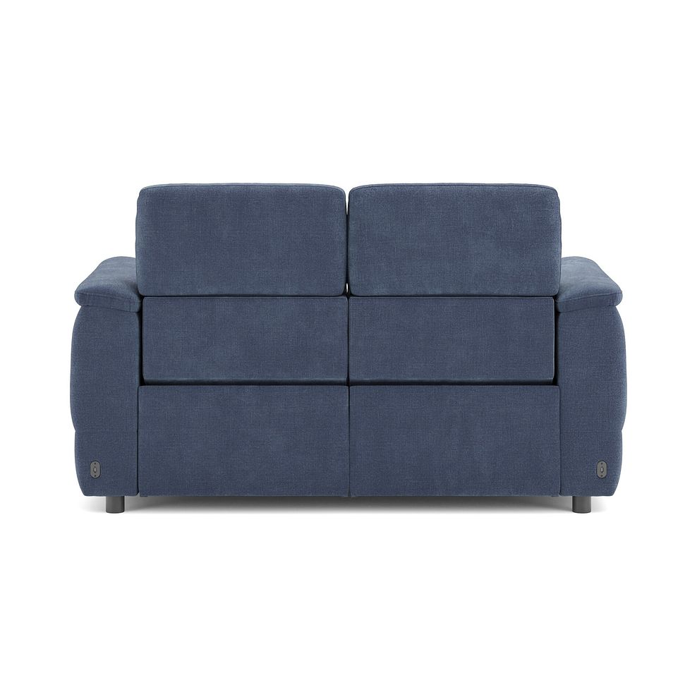 Phoenix 2 Seater Power Recliner Sofa with Adjustable Power Headrests and Speakers in  Manhattan Navy Fabric 6