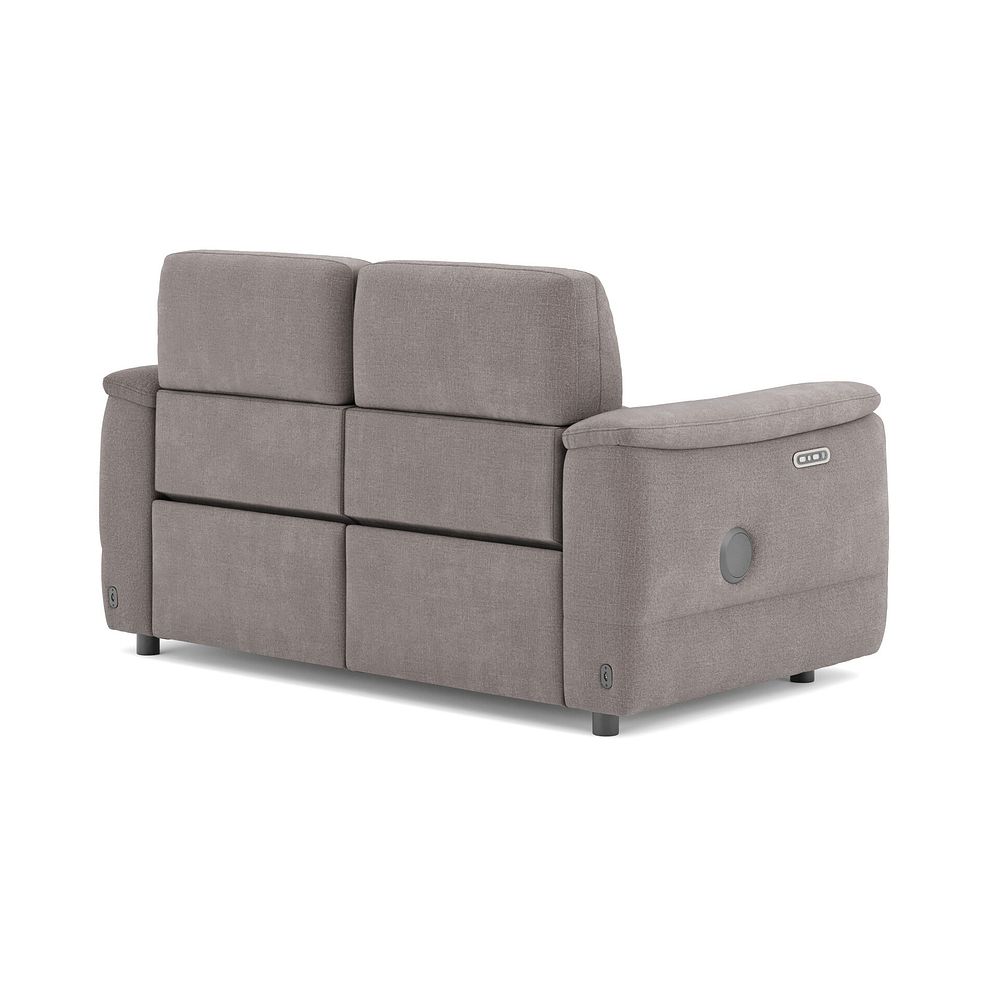 Phoenix 2 Seater Power Recliner Sofa with Adjustable Power Headrests and Speakers in  Manhattan Nutmeg Fabric 5