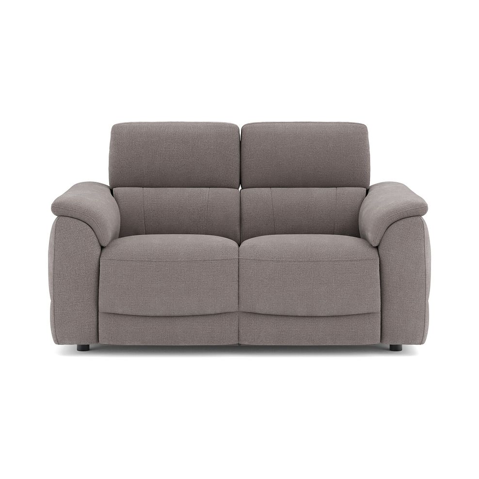 Phoenix 2 Seater Power Recliner Sofa with Adjustable Power Headrests and Speakers in  Manhattan Nutmeg Fabric 2