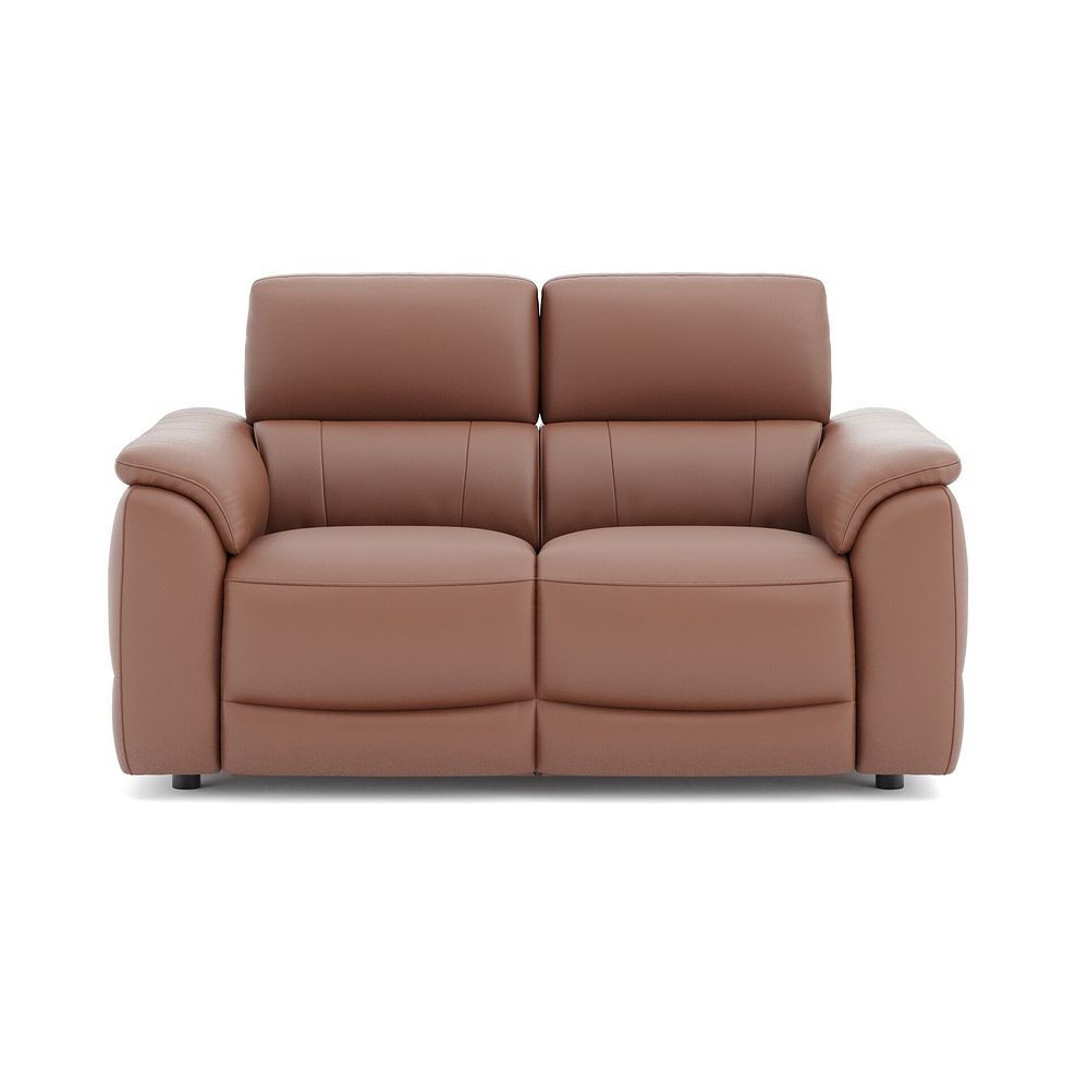 Phoenix 2 Seater Power Recliner Sofa with Adjustable Power Headrests and Speakers in  Mocha Mousse Leather 2