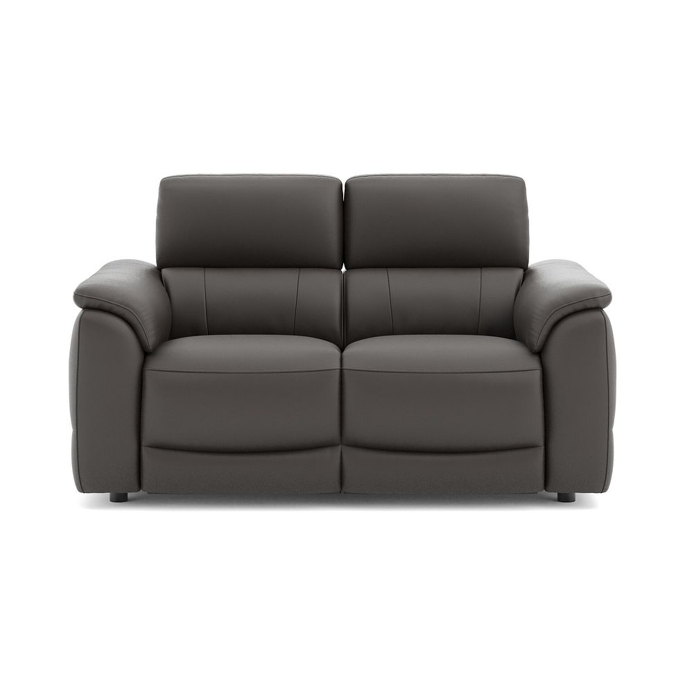 Phoenix 2 Seater Power Recliner Sofa with Adjustable Power Headrests and Speakers in  Storm Leather 2