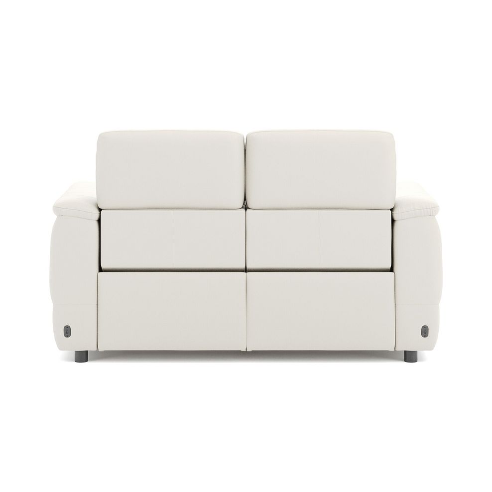 Phoenix 2 Seater Power Recliner Sofa with Adjustable Power Headrests in  Bone China Leather 6