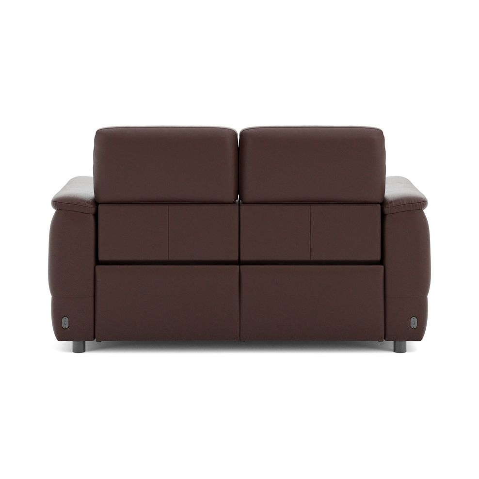 Phoenix 2 Seater Power Recliner Sofa with Adjustable Power Headrests in  Chestnut Leather 6