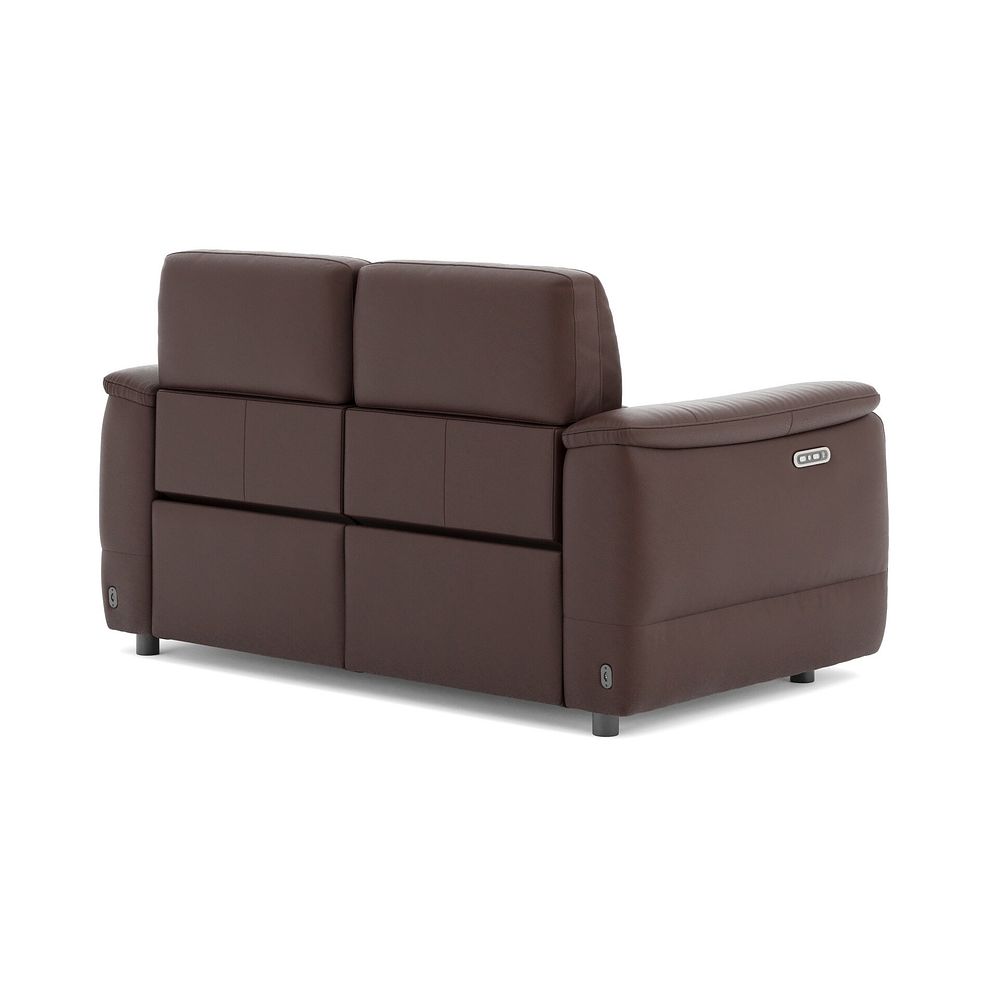 Phoenix 2 Seater Power Recliner Sofa with Adjustable Power Headrests in  Chestnut Leather 5
