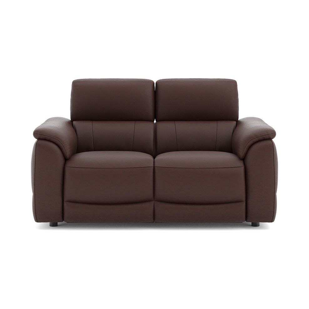 Phoenix 2 Seater Power Recliner Sofa with Adjustable Power Headrests in  Chestnut Leather 2