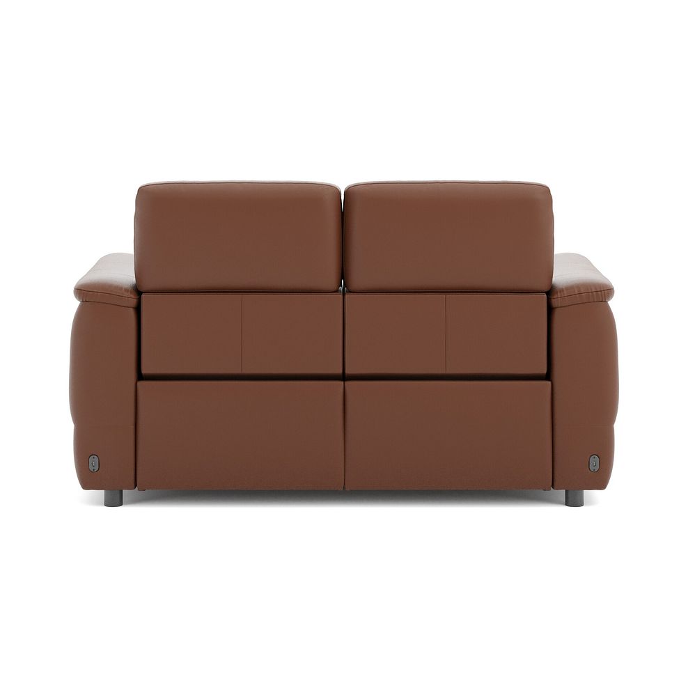 Phoenix 2 Seater Power Recliner Sofa with Adjustable Power Headrests in  Cognac Leather 6