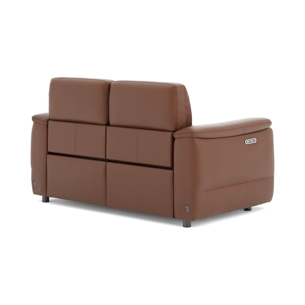 Phoenix 2 Seater Power Recliner Sofa with Adjustable Power Headrests in  Cognac Leather 5