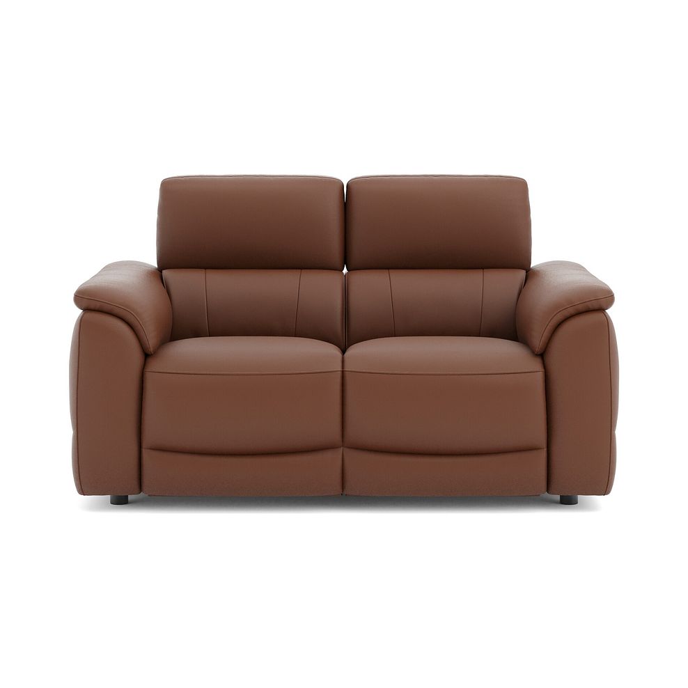 Phoenix 2 Seater Power Recliner Sofa with Adjustable Power Headrests in  Cognac Leather 2