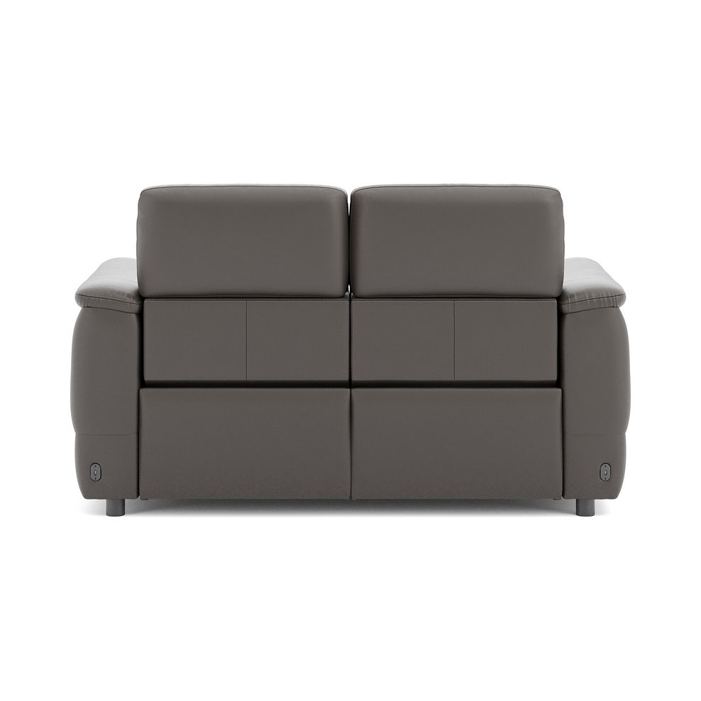 Phoenix 2 Seater Power Recliner Sofa with Adjustable Power Headrests in  Elephant Grey Leather 6