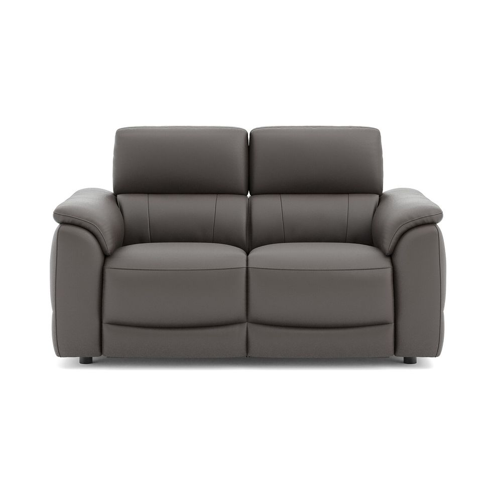 Phoenix 2 Seater Power Recliner Sofa with Adjustable Power Headrests in  Elephant Grey Leather 2
