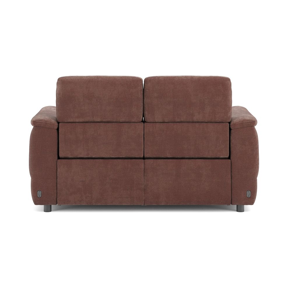 Phoenix 2 Seater Power Recliner Sofa with Adjustable Power Headrests in  Manhattan Burnt Sienna Fabric 6