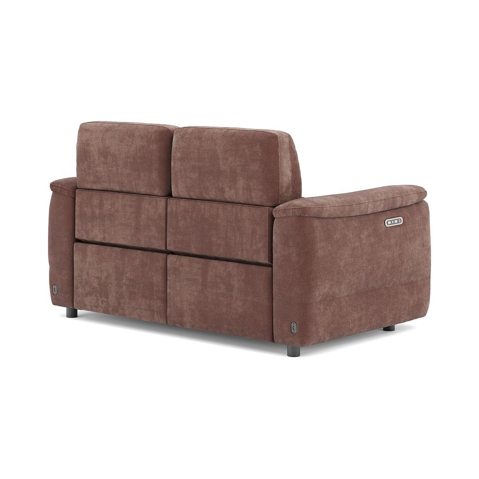 Phoenix 2 Seater Power Recliner Sofa with Adjustable Power Headrests in  Manhattan Burnt Sienna Fabric 5
