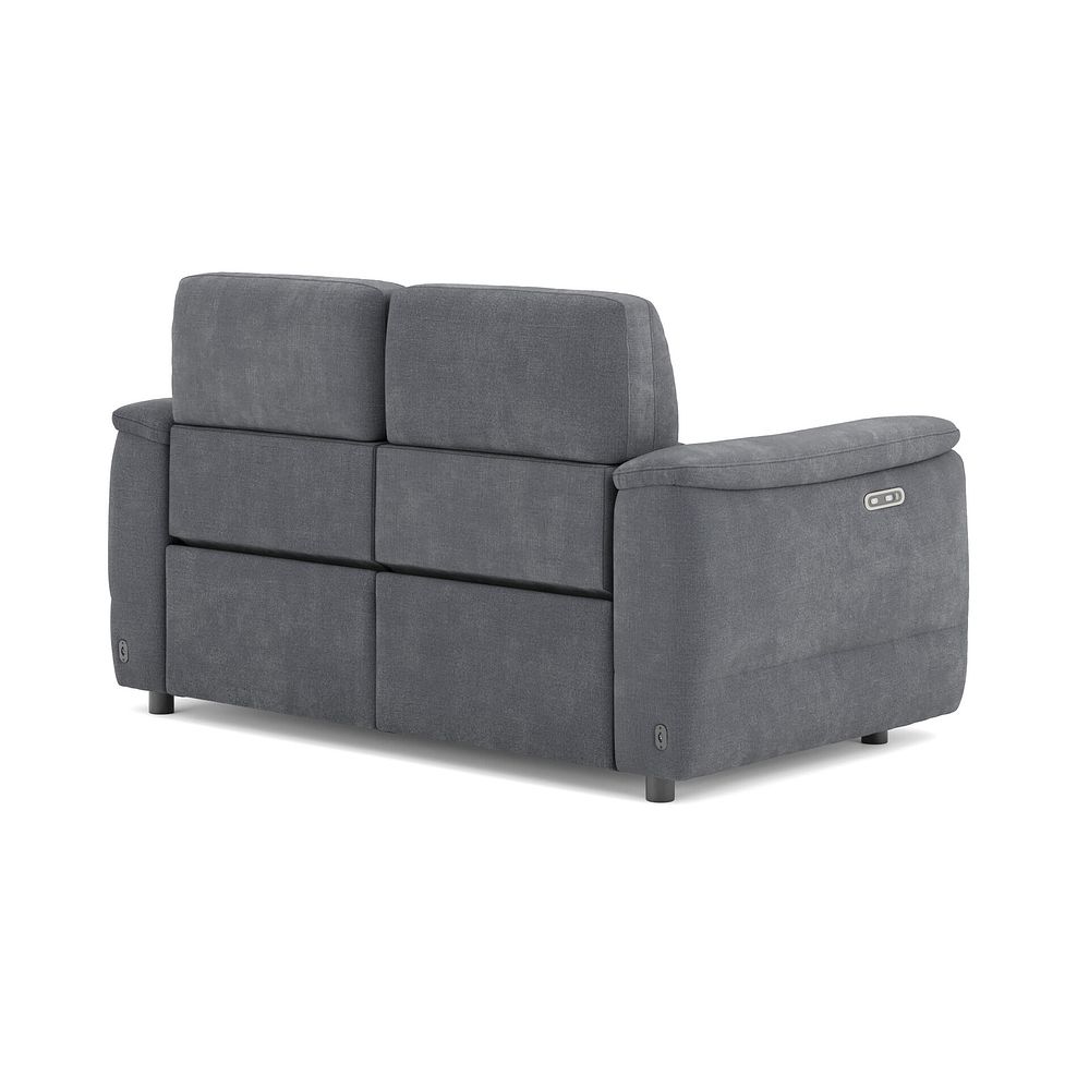 Phoenix 2 Seater Power Recliner Sofa with Adjustable Power Headrests in  Manhattan Charcoal Fabric 5