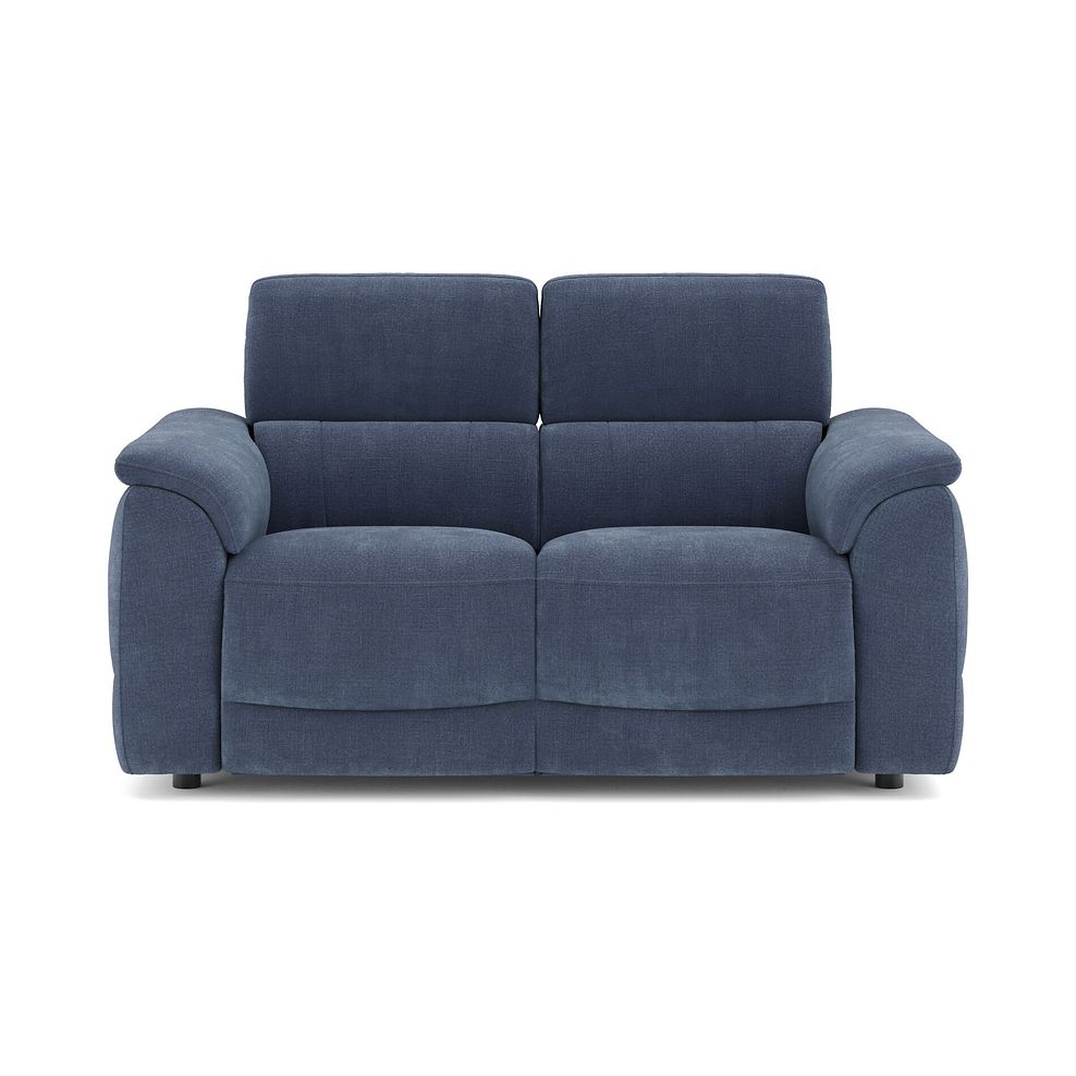 Phoenix 2 Seater Power Recliner Sofa with Adjustable Power Headrests in  Manhattan Navy Fabric 2