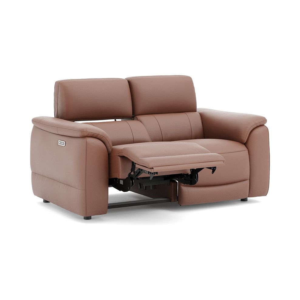 Phoenix 2 Seater Power Recliner Sofa with Adjustable Power Headrests in  Mocha Mousse Leather 3