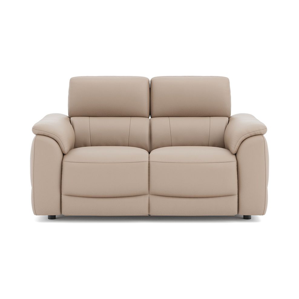 Phoenix 2 Seater Power Recliner Sofa with Adjustable Power Headrests in  Mushroom Leather 2