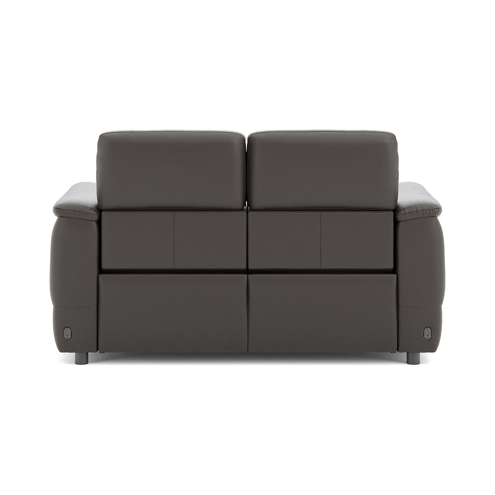 Phoenix 2 Seater Power Recliner Sofa with Adjustable Power Headrests in  Storm Leather 6