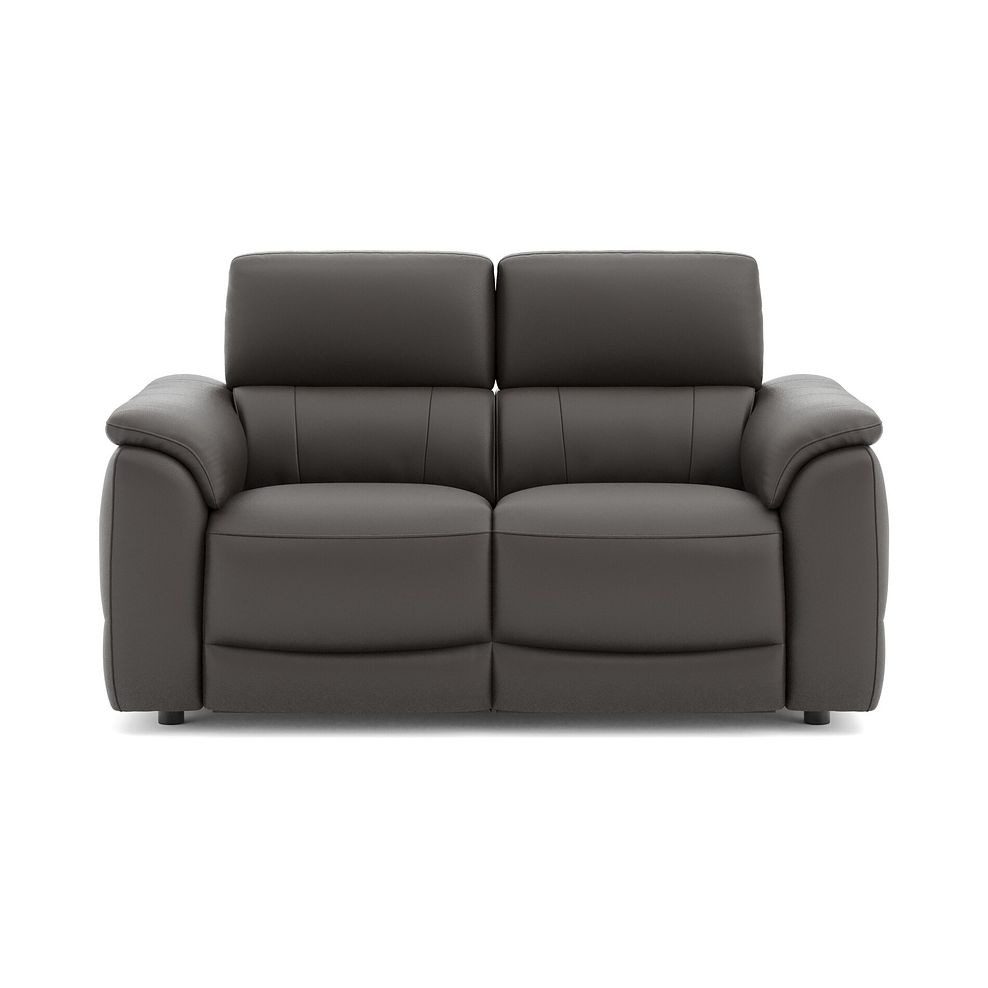 Phoenix 2 Seater Power Recliner Sofa with Adjustable Power Headrests in  Storm Leather 2
