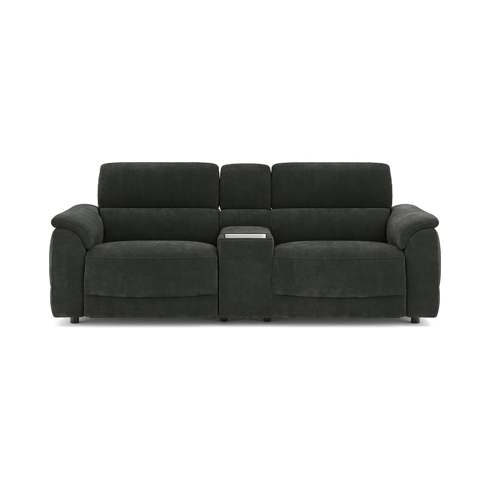 Phoenix 2.5 Seater Power Recliner Console Sofa with Smart Screen and Speakers in  Manhattan Pine Fabric 2