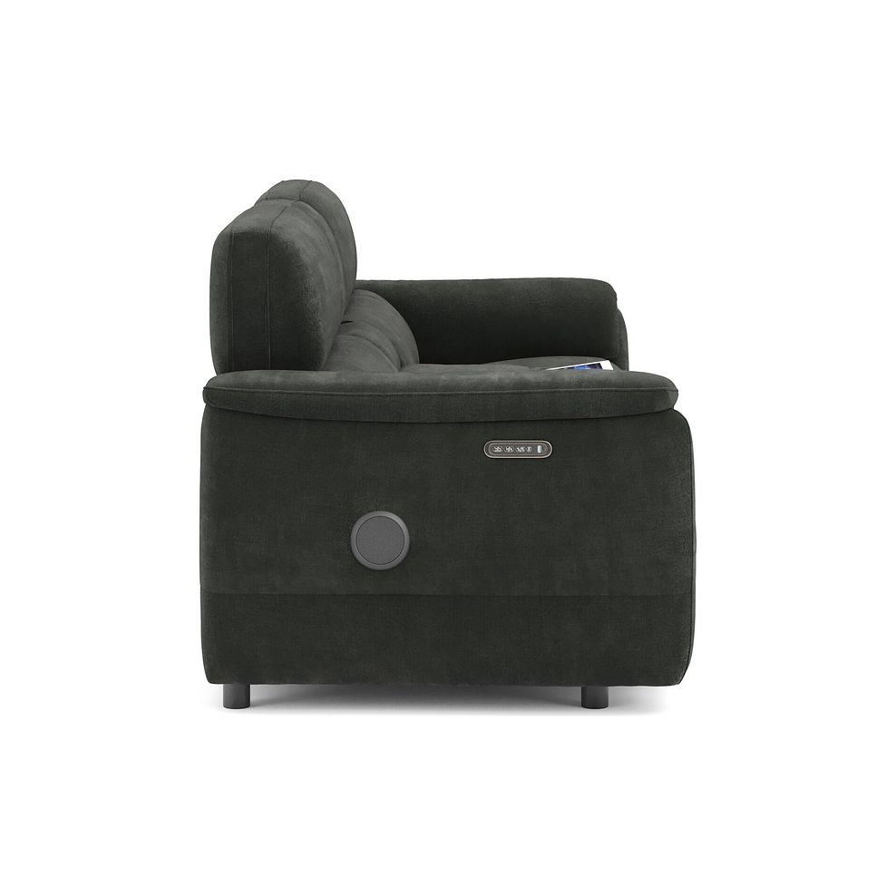 Phoenix 2.5 Seater Power Recliner Console Sofa with Smart Screen and Speakers in  Manhattan Pine Fabric 4