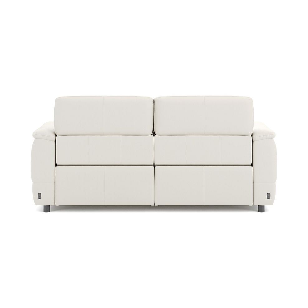 Phoenix 3 Seater Power Recliner Sofa in  Bone China Leather 6
