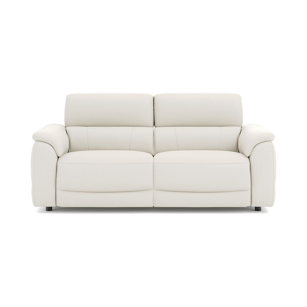 Phoenix 3 Seater Power Recliner Sofa in  Bone China Leather 2