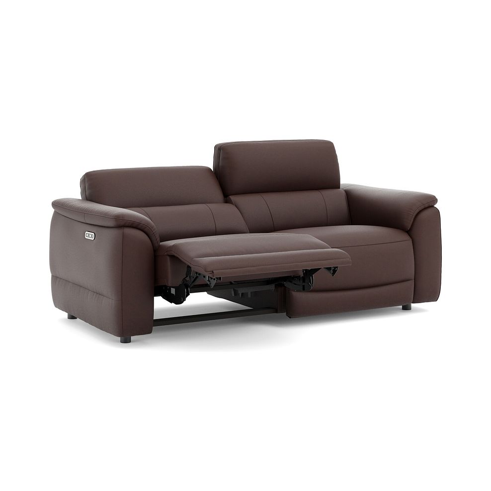 Phoenix 3 Seater Power Recliner Sofa in  Chestnut Leather 3