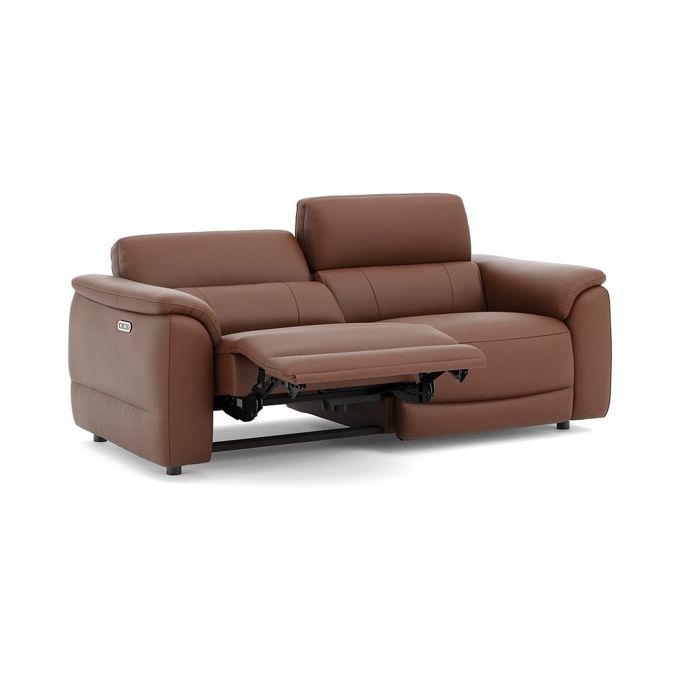 Phoenix 3 Seater Power Recliner Sofa in  Cognac Leather 3