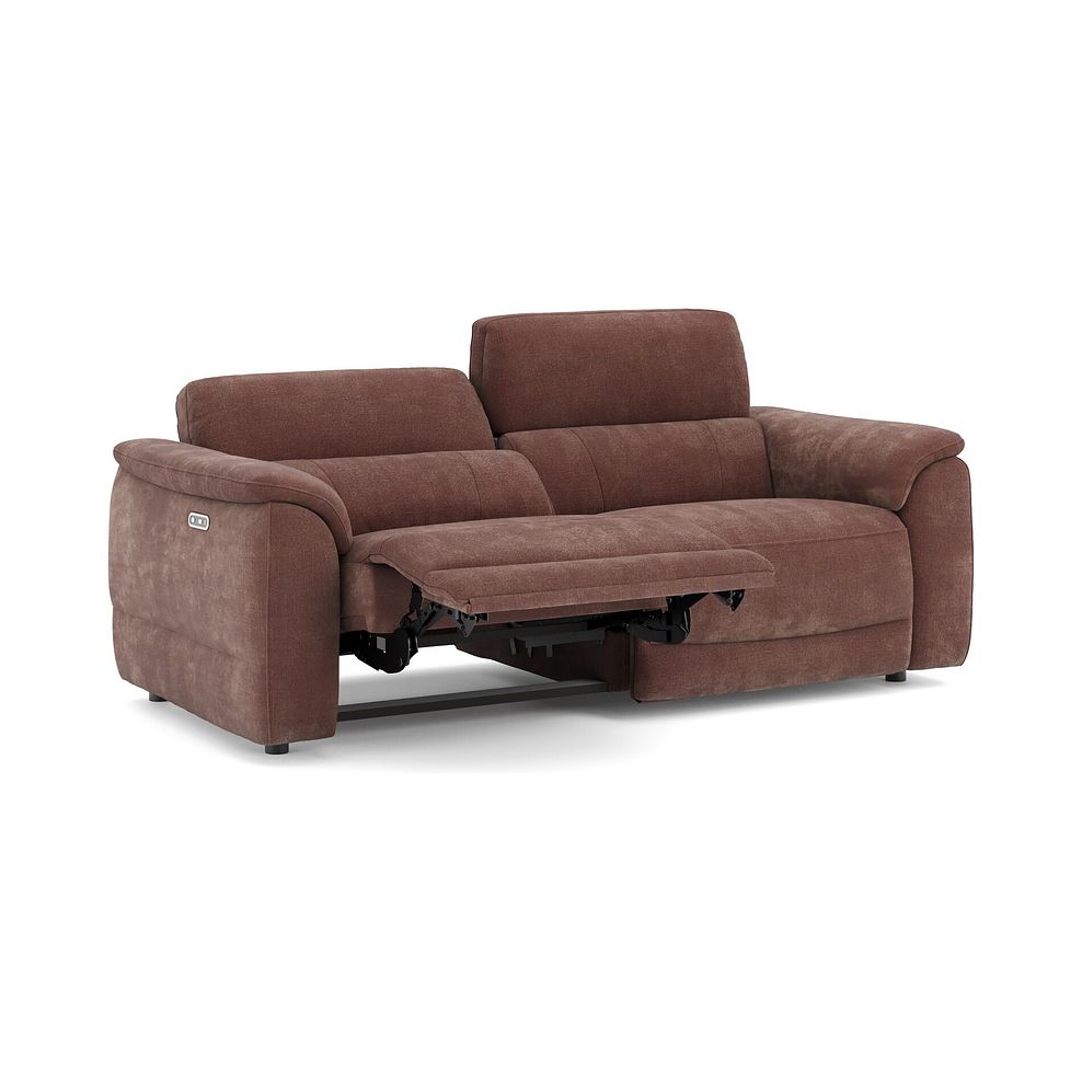 Phoenix 3 Seater Power Recliner Sofa in  Manhattan Burnt Sienna Fabric 3