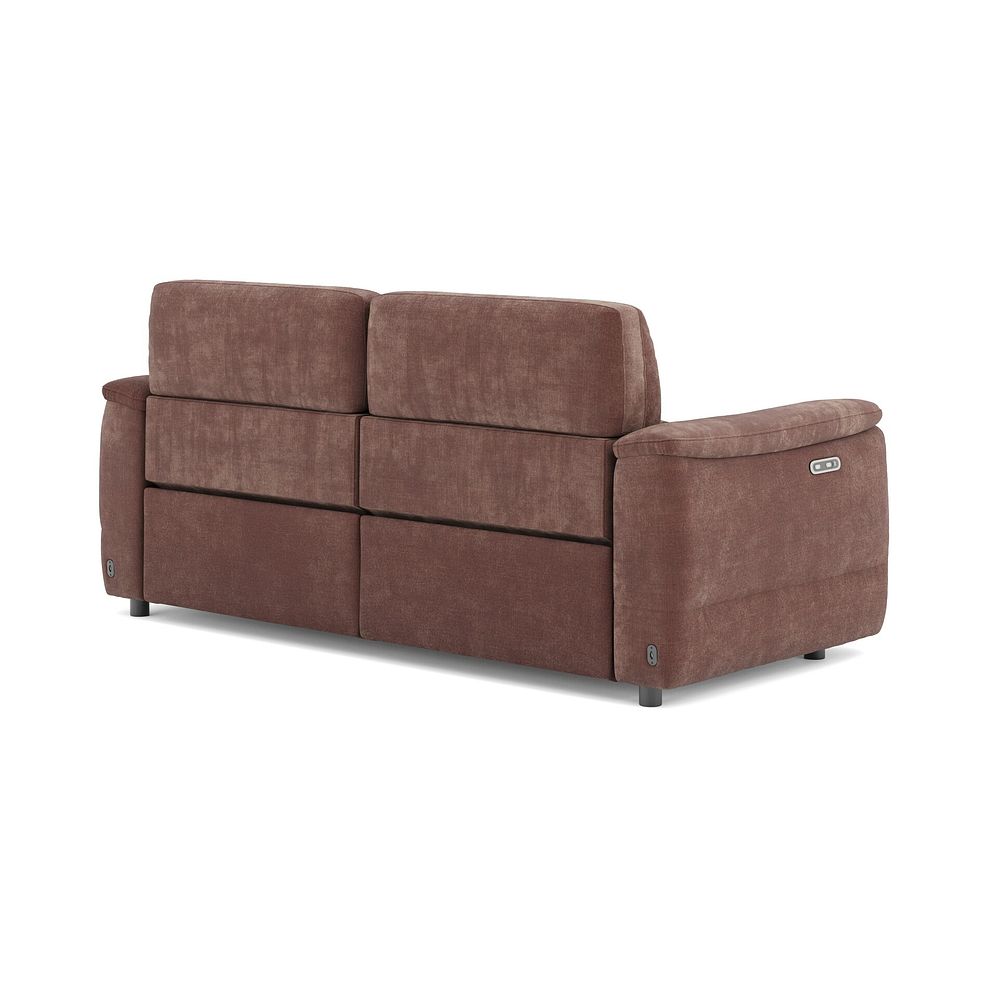 Phoenix 3 Seater Power Recliner Sofa in  Manhattan Burnt Sienna Fabric 5