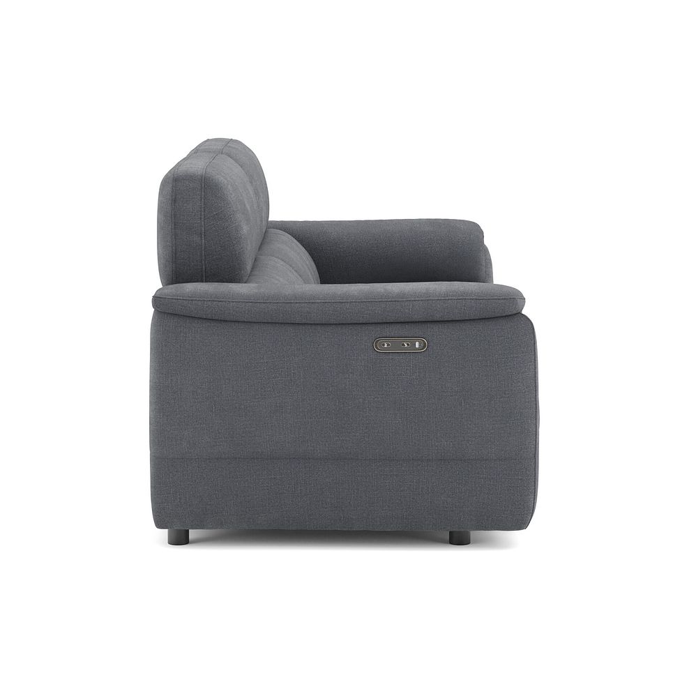Phoenix 3 Seater Power Recliner Sofa in  Manhattan Charcoal Fabric 4