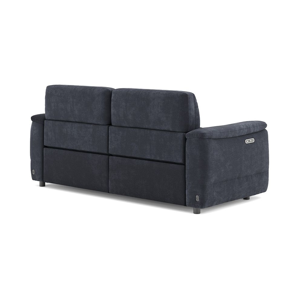Phoenix 3 Seater Power Recliner Sofa in  Manhattan Indigo Fabric 5