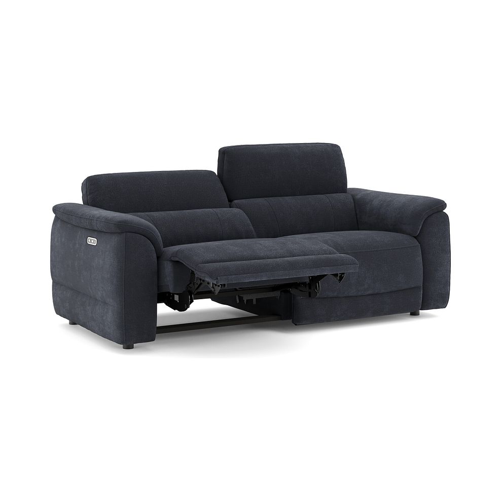 Phoenix 3 Seater Power Recliner Sofa in  Manhattan Indigo Fabric 3