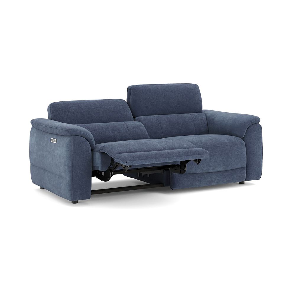 Phoenix 3 Seater Power Recliner Sofa in  Manhattan Navy Fabric 3