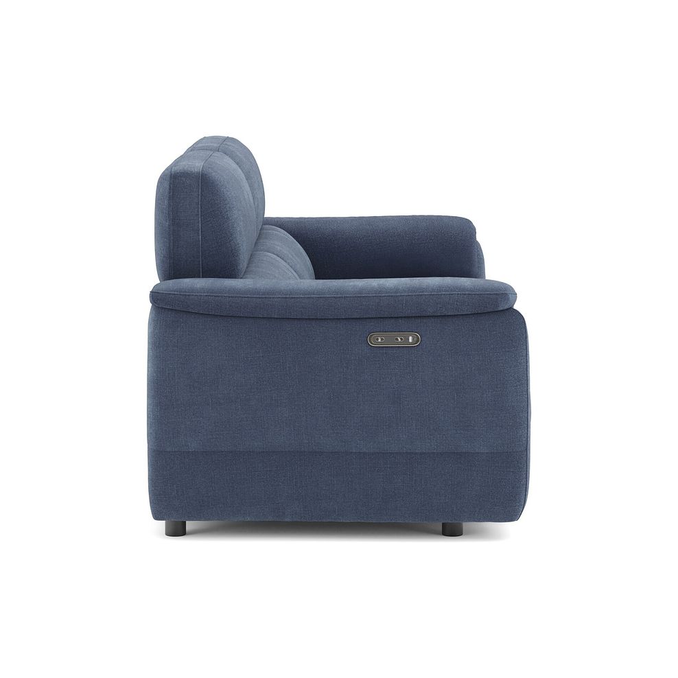 Phoenix 3 Seater Power Recliner Sofa in  Manhattan Navy Fabric 4