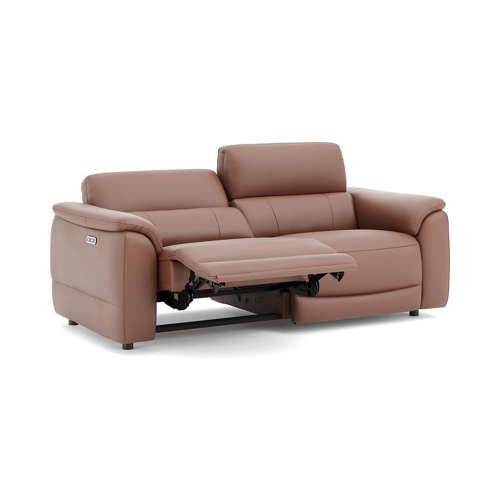 Phoenix 3 Seater Power Recliner Sofa in  Mocha Mousse Leather 3