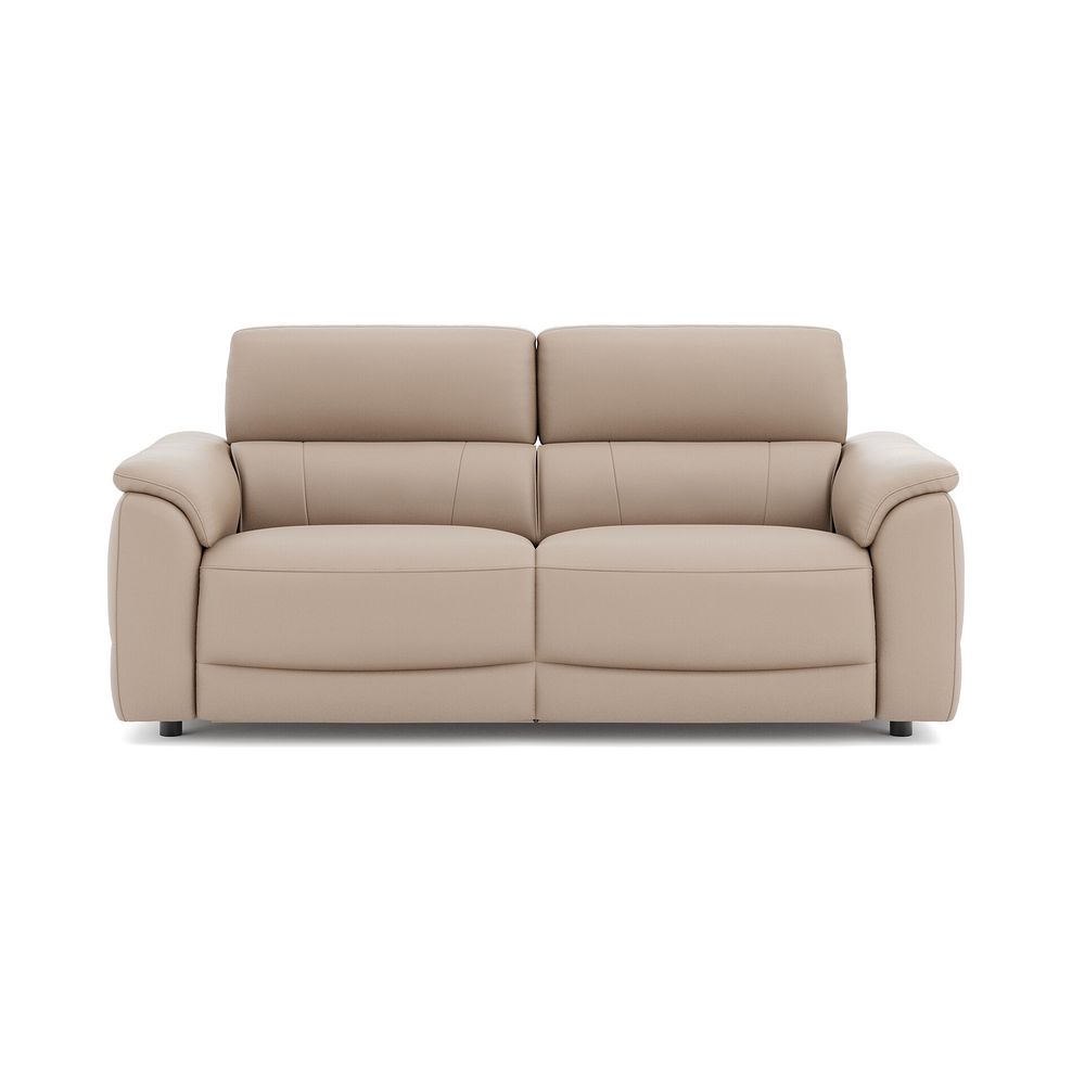 Phoenix 3 Seater Power Recliner Sofa in  Mushroom Leather 2