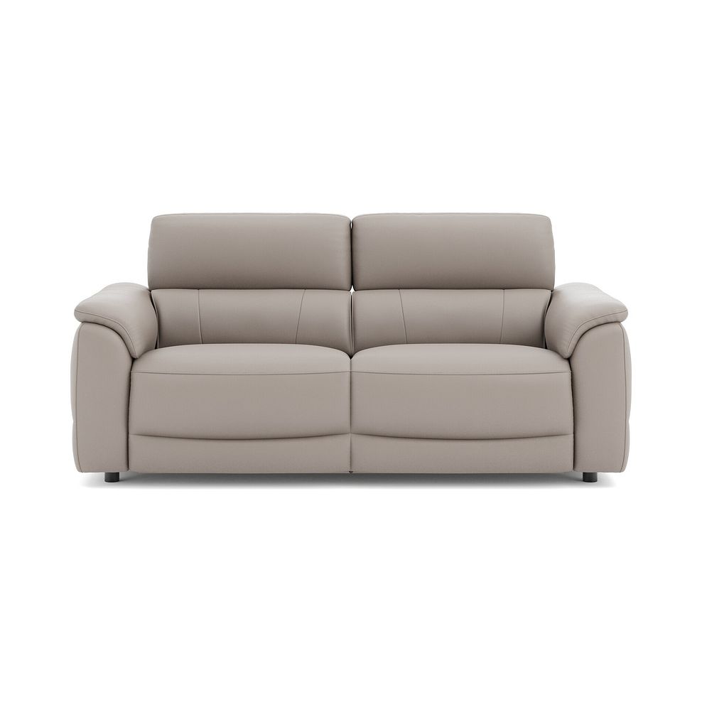 Phoenix 3 Seater Power Recliner Sofa in  Oyster Leather 2