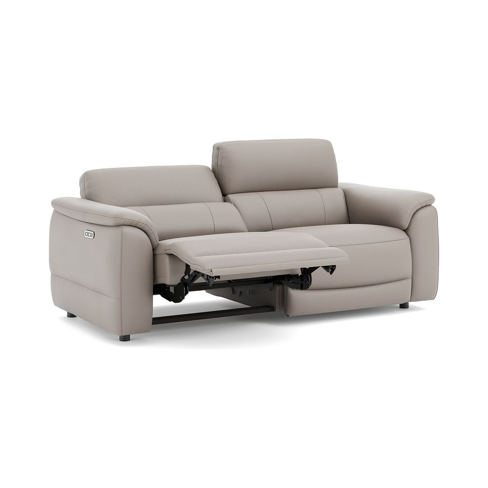 Phoenix 3 Seater Power Recliner Sofa in  Oyster Leather 3