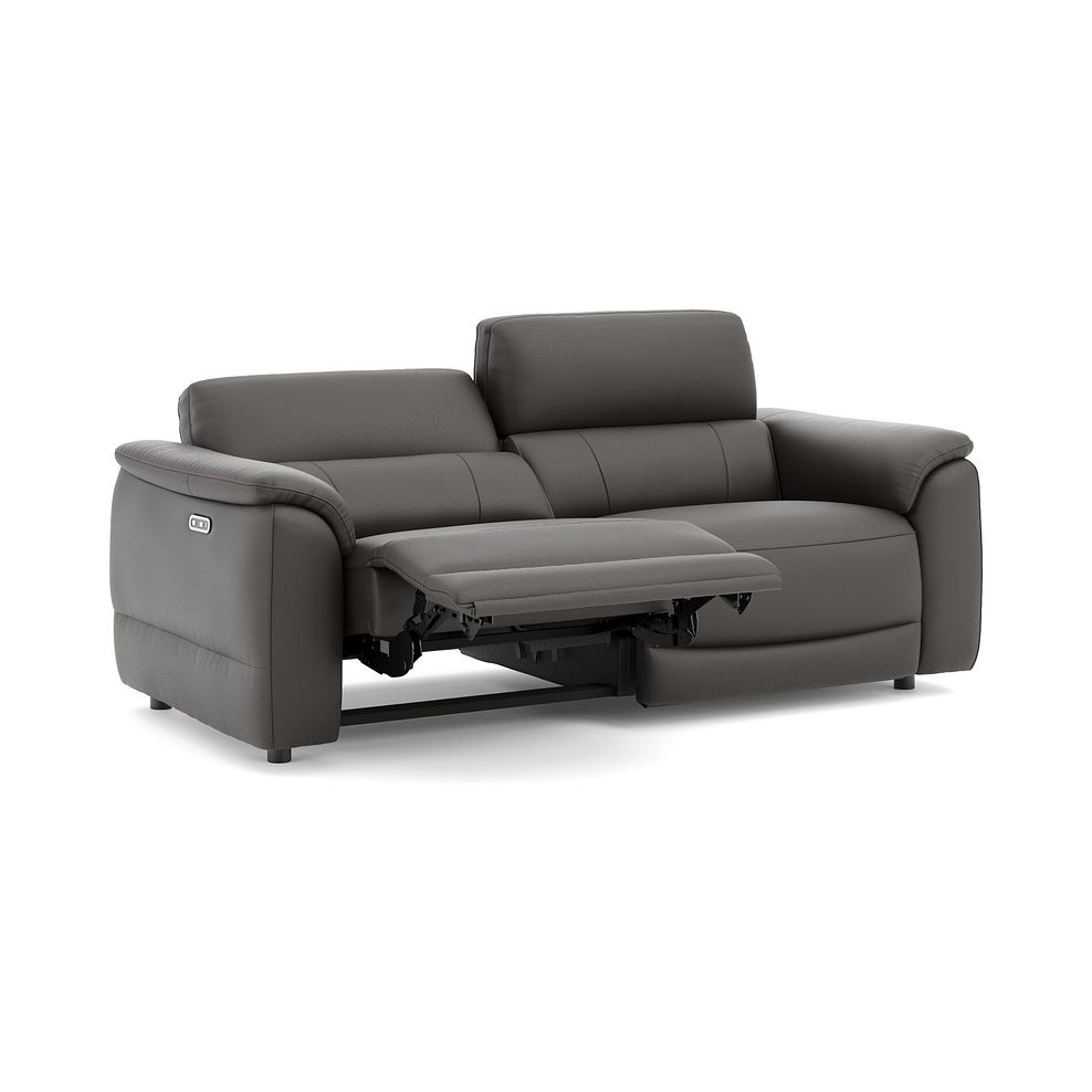Phoenix 3 Seater Power Recliner Sofa in  Storm Leather 3