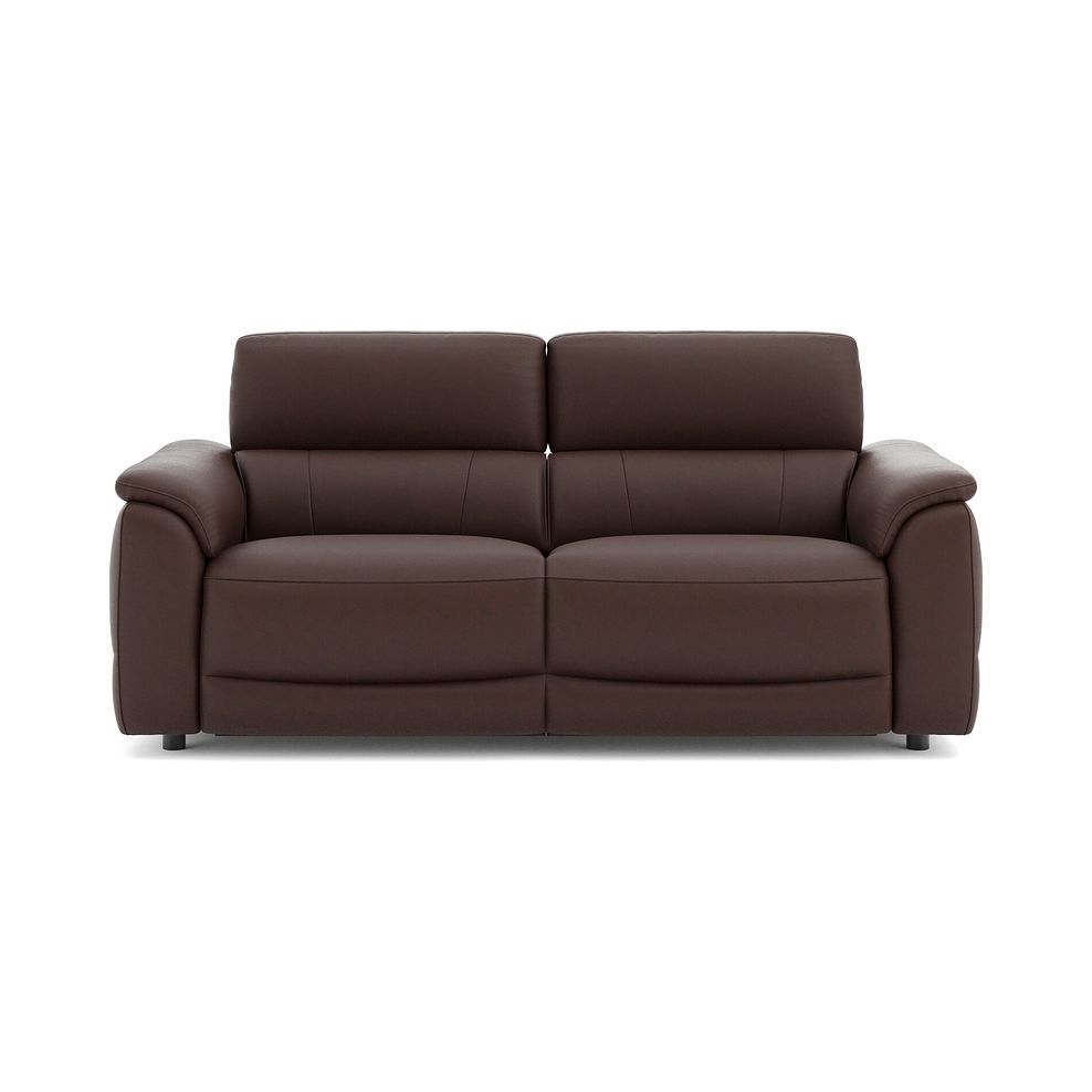 Phoenix 3 Seater Power Recliner Sofa with Adjustable Power Headrests and Speakers in  Chestnut Leather 2