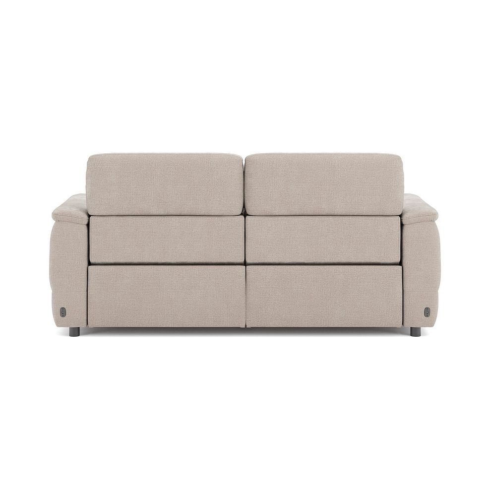 Phoenix 3 Seater Power Recliner Sofa with Adjustable Power Headrests and Speakers in  Manhattan Cotton Fabric 6