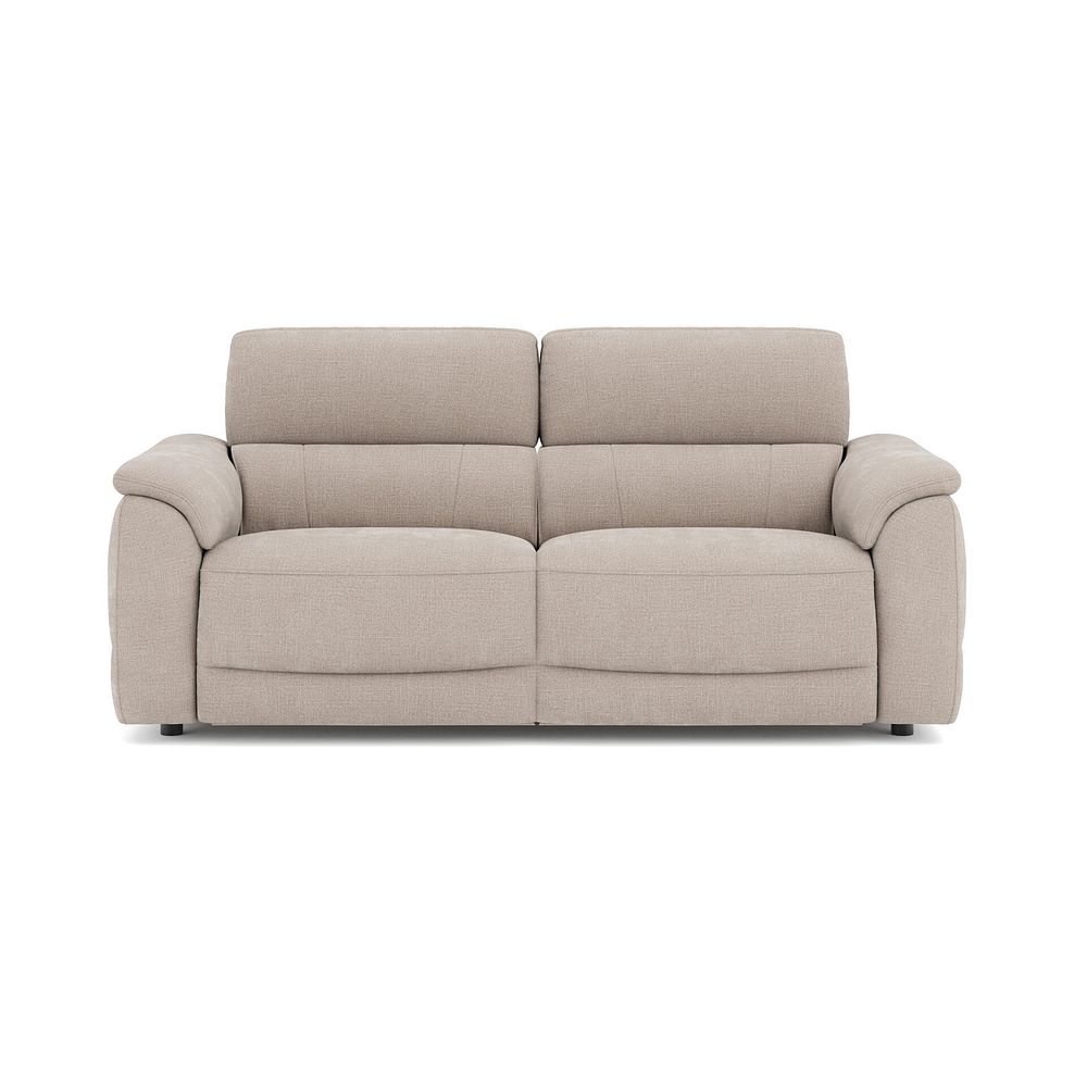 Phoenix 3 Seater Power Recliner Sofa with Adjustable Power Headrests and Speakers in  Manhattan Cotton Fabric 2